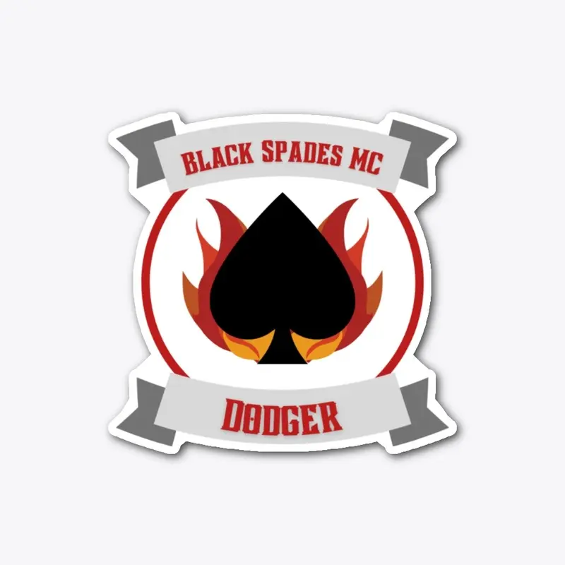 Black Spades MC - Dodger Sticker