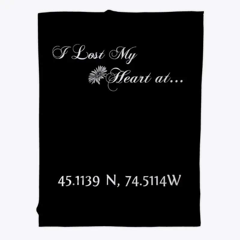 I Lost my Heart at... Fleece Blanket