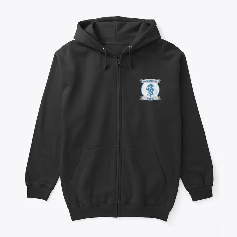 Celtic Beasts Manic Patch Zip Up Hoodie