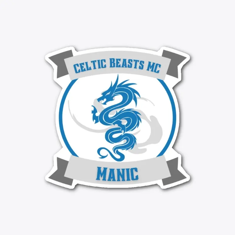 Celtic Beasts MC - Manic Sticker